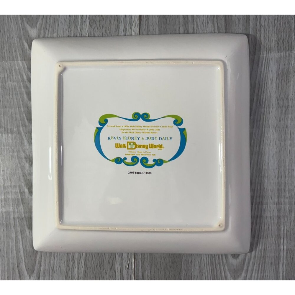 Disney World Preview Center Map Plates by Kevin Kidney & Jody Daily set x 3 - Picture 4 of 12